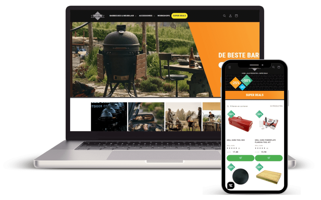 Webshop laten maken Harlem BBQ