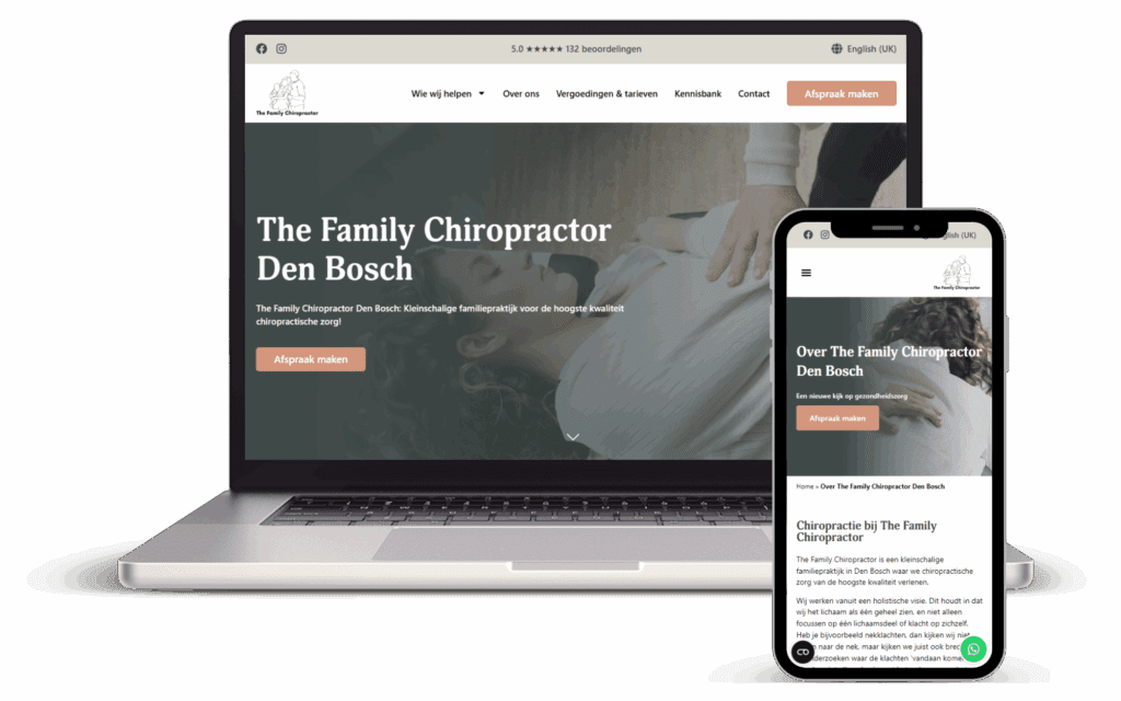 Nieuwe website The Family Chiropractor